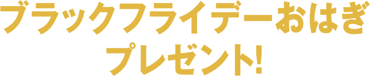 ブラックフライデーおはぎプレゼント！